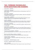 TSA - FORENSIC TECHNOLOGY EXAM QUESTIONS AND ANSWERS