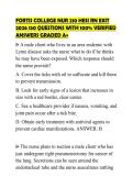 FORTIS COLLEGE NUR 210 HESI RN EXIT&NewLine;2026 150 QUESTIONS WITH VERIFIED&NewLine;CORRECT ANSWERS GRADED A&plus;