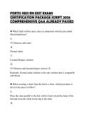 FORTIS HESI RN EXIT EXAMS ACTUAL&NewLine;BUNDLE 2026 QUESTIONS WITH VERIFIED&NewLine;ANSWERS GRADED A&plus;