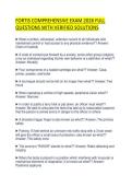 FORTIS COMPREHENSIVE EXAM 2026 FULL&NewLine;QUESTIONS WITH VERIFIED SOLUTIONS