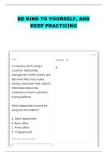 WGU C954 INFORMATION TECHNOLOGY MANAGEMENT QUESTIONS WITH 100&percnt; CORRECT ANSWERS