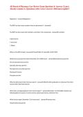 AR Board of Pharmacy Law Review Exam Questions & Answers &vert; Latest Already Graded A&plus; &vert;Questions with Correct Answers 2026 latest update&excl;&excl;&NewLine;