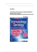 TEST BANK FOR Immunology & Serology in Laboratory Medicine 8th Edition by Mary Louise Turgeon&period;ISBN&colon; 9780815187905 COMPLETE GUIDE ALL CHAPTERS COVERED 100&percnt; VERIFIED A&plus; GRADE ASSURED&excl;&excl;&excl;&excl;&excl; NEW LATEST UPDATE&excl;&excl;&excl;&excl;&excl;