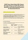 CHST Exam Study Guide 2026 &vert; Expert Strategies&comma; Review of &lpar;130&plus;&rpar; Key Practice Questions and Verified Detailed Answers&semi; for Guaranteed Success&NewLine;&NewLine;&NewLine;