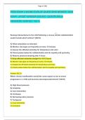PEDS EXAM 3 WONG EVOLVE QUESTIONS NEWEST 2026 &NewLine;EXAM  LATEST VERSION SOLVED  QUESTIONS & &NewLine;ANSWERS VERIFIED 100 &percnt; 