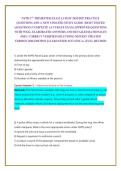 NYPD 1ST TRIMESTER EXAM LATEST 2026&sol;2027 PRACTICE QUESTIONS AND A NEW UPDATED STUDY GUIDE &lpar;MOST TESTED QUESTIONS&rpar; COMPLETE ACCURATE EXAM APPROVED QUESTIONS WITH WELL ELABORATED ANSWERS AND DETAILED RATIONALES &lpar;100&percnt; CORRECT VERIFIED SOLUTIONS&rpar; NEWEST UPDAT