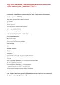 SOAP Notes and Cultural Competency Exam Questions and answers with verified Answers &lpar;Latest Update 2026&rpar; UPDATE&excl;&excl;&NewLine;