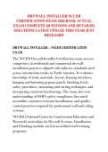 DRYWALL INSTALLER NCCER &NewLine;CERTIFICATION EXAM 2026 BANK ACTUAL &NewLine;EXAM COMPLETE QUESTIONS AND DETAILED &NewLine;SOLUTIONS LATEST UPDATE THIS YEAR JUST &NewLine;RELEASED 