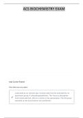 GENERAL ORGANIC BIOCHEMISTRY ACS FINAL QUESTIONS AND CORRECT SOLUTIONS&vert; GUARANTEED &vert; ACE YOUR GRADES