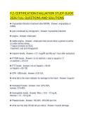 FLS CERTIFICATION EVALUATION STUDY GUIDE&NewLine;2026 FULL QUESTIONS AND SOLUTIONS