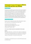 Prehospital Trauma Life Support &lpar;PHTLS&rpar; Exam with Questions and Solutions