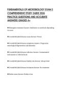FUNDAMENTALS OF MICROBIOLOGY EXAM 2&NewLine;PROFESSIONAL EXAMPREP 2026 TESTED&NewLine;QUESTIONS AND SOLUTIONS FULL REVIEW&NewLine;GRADED A&plus;