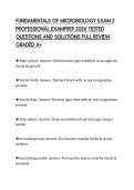 FUNDAMENTALS OF MICROBIOLOGY EXAM 2&NewLine;ACTUAL TEST SCRIPT 2026 COMPLETE&NewLine;QUESTIONS AND ANSWERS GRADED A&plus;