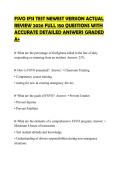FSVO IFSI TEST NEWEST VERSION ACTUAL&NewLine;REVIEW 2026 FULL 150 QUESTIONS WITH&NewLine;ACCURATE DETAILED ANSWERS GRADED&NewLine;A&plus;