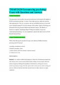TMA05 D120 Encountering psychology Exam with Questions and Answers