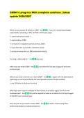 COBA in progress With complete solutions &vert; latest &NewLine;update 2026&sol;2027 