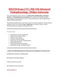 NSG530 Exam 2 V1 &vert; NSG 530 Advanced  Pathophysiology &vert; Wilkes University 