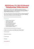 NSG530 Exam 1 V1&ndash;V3 &vert; NSG 530 Exam 1 V1&ndash;V3 &vert; Advanced Pathophysiology &vert; Wilkes University &vert; Complete Exam Bundle with Detailed Verified Answers