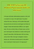 NR509 &sol; NR 509 Final Exam &lpar;Latest 2026 &sol; &NewLine;2027&rpar;&rpar;Advanced Physical Assessment&vert; Questions And &NewLine;Verified Answers&vert; 