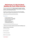 NSG526 Exam 1&ndash;4 & Final V1&ndash;V3 &vert; NSG 526 Exam 1&ndash;4 & Final V1&ndash;V3 &vert; Clinical Modalities Advanced Psych &vert; Wilkes University &vert; Complete Exam Bundle with Detailed Verified Answers