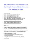 EMT FISDAP Readiness Exam 4 2026&sol;2027 Actual Exam &vert; Complete Questions & Detailed Rationales &vert; Pass Guaranteed - A&plus; Graded