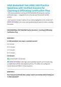 IHSA Basketball Test 2026 &vert; 200 Practice Questions with Verified Answers for Coaching & Officiating Certification Prep