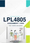 LPL4805 ASSIGNMENT 1 2026