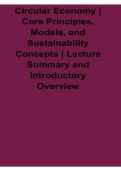 2026 Updated Circular Economy &ndash; Core Principles&comma; Models&comma; and Sustainability Concepts Lecture Summary and Exam Revision Guide