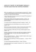 AVED 2213 THEORY OF INSTRUMENT MODULE 3 &NewLine;REVIEW QUESTIONS AND VERIFIED ANSWERS 