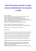 SOCRA CCRP Actual Exam 2026&sol;2027 &vert; Complete Questions & Detailed Rationales &vert; Pass Guaranteed - A&plus; Graded