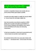 NFHS Wrestling Exam Part 1 KSHSAA With 100&percnt; Correct Answers 2026 