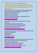  ambulatory care nurse EXAM QUESTIONS AND ANSWERS 2026