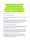 CHSOS EXAM QUESTIONS WITH &NewLine;CORRECT SOLUTIONS&vert;&vert;100&percnt; &NewLine;GUARANTEED PASS&vert;&vert;UPDATED &NewLine;2026&sol;2027 SYLLABUS&vert;&vert;ALREADY A&plus; &NewLine;GRADED&vert;&vert;<<LATEST VERSION>> 