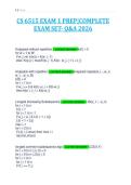 CS 6515 EXAM 1 PREP&vert;COMPLETE&NewLine;EXAM SET- Q&A 2026