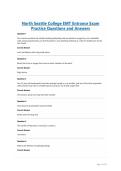 North Seattle College EMT Entrance Exam Practice Questions and Answers&period;