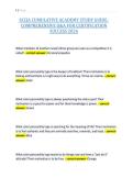 SCCJA CUMULATIVE ACADEMY STUDY GUIDECOMPREHENSIVE Q&A FOR CERTIFICATION&NewLine;SUCCESS 2026&NewLine;