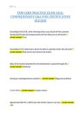 TAM CARD PRACTICE EXAM 2026-&NewLine;COMPREHENSIVE Q&A FOR CERTIFICATION&NewLine;SUCCESS&NewLine;