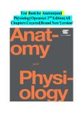 Complete Test Bank For Anatomy and Physiology 2nd Edition by OpenStax&comma; All 28 Chapters Completely Covered&comma; With Questions And Correct Answers&period;