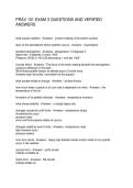 PRAV 101 EXAM 3 QUESTIONS AND VERIFIED ANSWERS