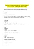 CFRN Test with all Correct & 100&percnt; Verified Answers &vert;Actual Complete Update &vert;Already Graded A&plus;