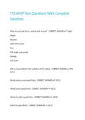 YYZ AVOP Test Questions With Complete Solutions&period;