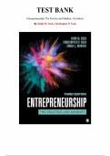 Test Bank for Entrepreneurship&colon; The Practice and Mindset Third Edition &lpar;Heidi Neck&comma; 2024&rpar;&comma; Chapter 1-16 &vert; All Chapters