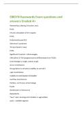 OBGYN Buzzwords Exam questions and&NewLine;answers Graded A&plus;