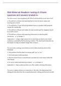 Olds Maternal-Newborn nursing ch 3 Exam&NewLine;questions and answers Graded A&plus;