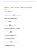 OB&sol;GYN Exam questions and answers Graded&NewLine;A&plus;&NewLine;Abortion -Aborto&NewLine;Alphafetoprotein &lpar;AFP&rpar; -Alfafetoprote&iacute;na&NewLine;Amniotic sac -Saco amni&oacute;tico&NewLine;Antenatal -Prenatal&NewLine;Birth canal -Canal de parto&NewLine;Birth control -Control de la natalidad