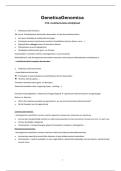 Samenvatting Genetica en Genomica H13&colon; Multifactori&euml;le Erfelijkheid &vert; UHasselt &vert; 2025&sol;26