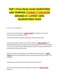 FNP 1 Final Study Guide QUESTIONS AND VERIFIED CORRECT ANSWERS GRADED A&plus; -LATEST 2026-2027- 100- GUARANTEED PASS&period;docx&NewLine;&NewLine;
