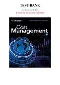Test Bank for Cost Management 6th Edition &lpar;Don Hansen&comma; 2025&rpar;&comma; Chapter 1-21 &vert; All Chapters 
