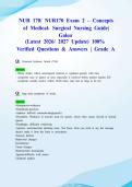 NU 170&sol; NU170 Exam 2 &ndash; Concepts of Medical- Surging Nursing Guide&vert; Galen &lpar;Latest 2026&sol; 2027 Update&rpar; 100&percnt; Verified Questions & Answers &vert; Grade A