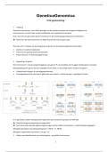 Volledige samenvatting Genetica en Genomica &vert; 1ste bach BMW 2025&sol;26 &vert;